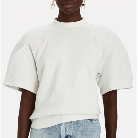 AGOLDE Round Shoulder Cotton Sweatshirt - Picture 1 of 7